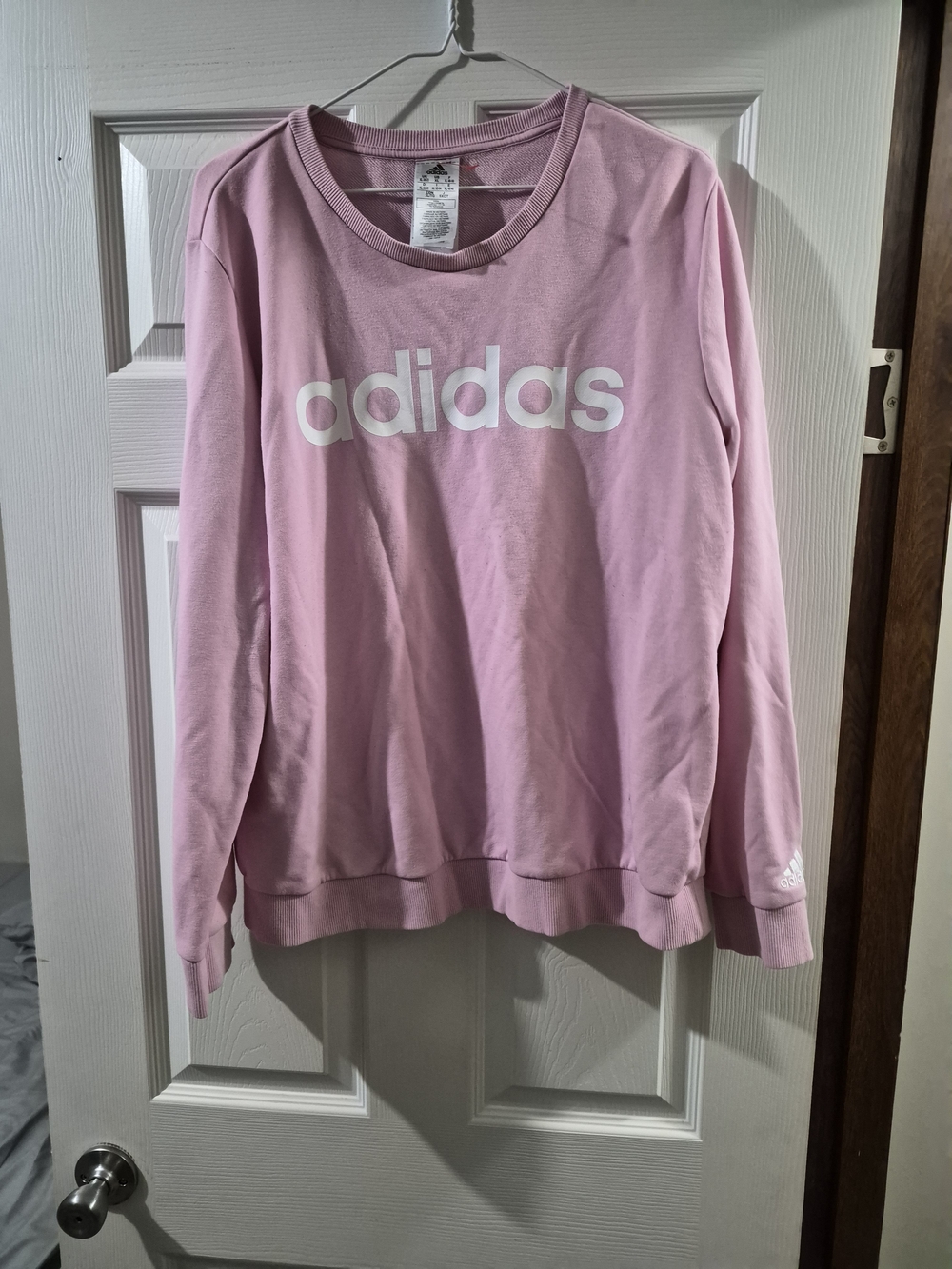 adidas Women's Pink Crewneck Sweatshirt